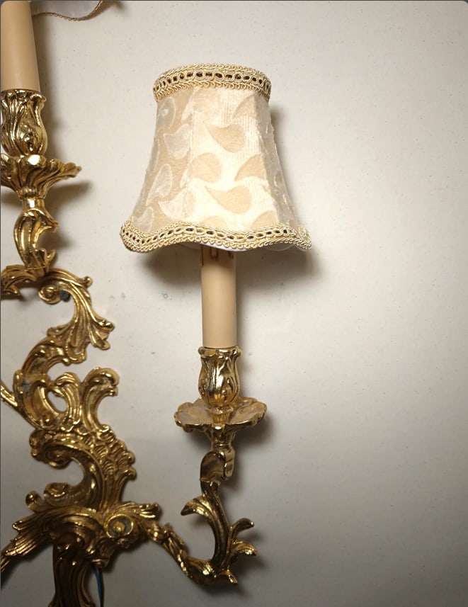 Large Vintage Wall Light in Brass from Zonca, 1990s - 7