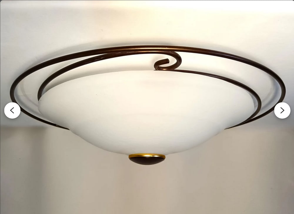 White Ceiling Light from Marchetti Lighting, 1970s - 5