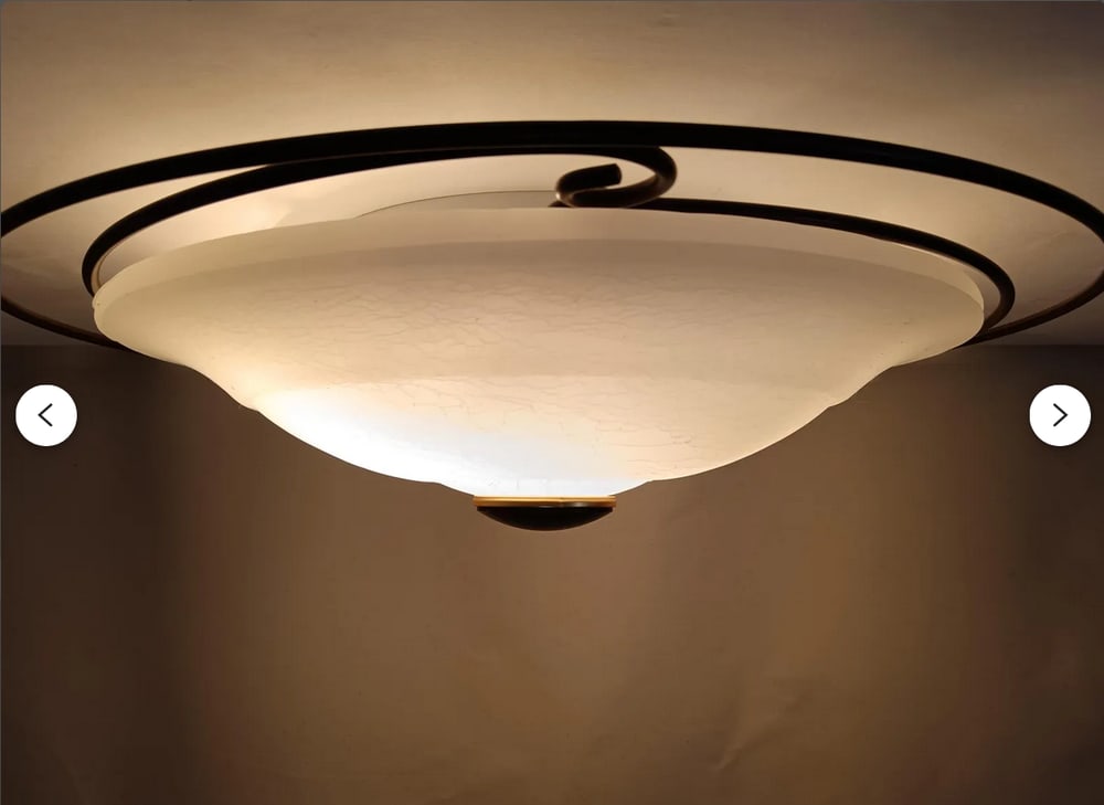 White Ceiling Light from Marchetti Lighting, 1970s - 8