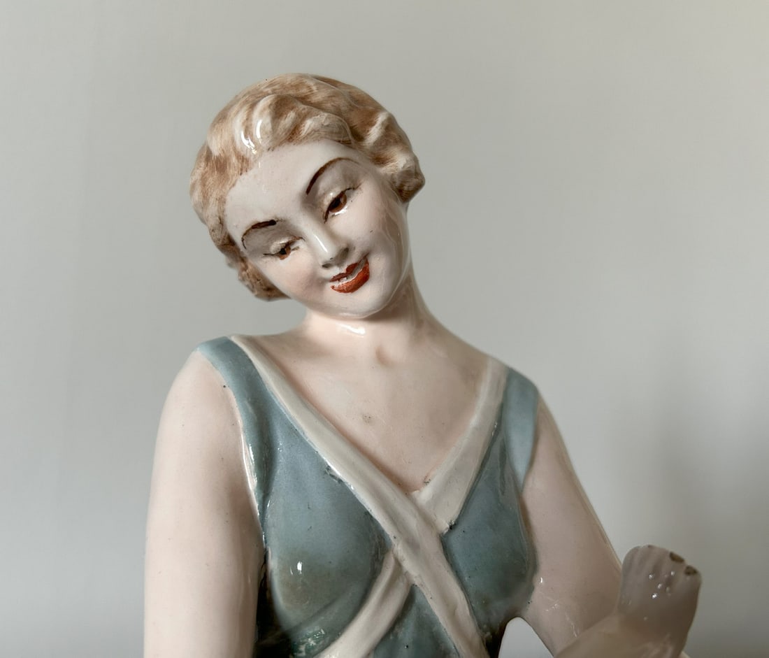 Maternity Statuette by Vincenzo Bertolotti, 1930s - 9