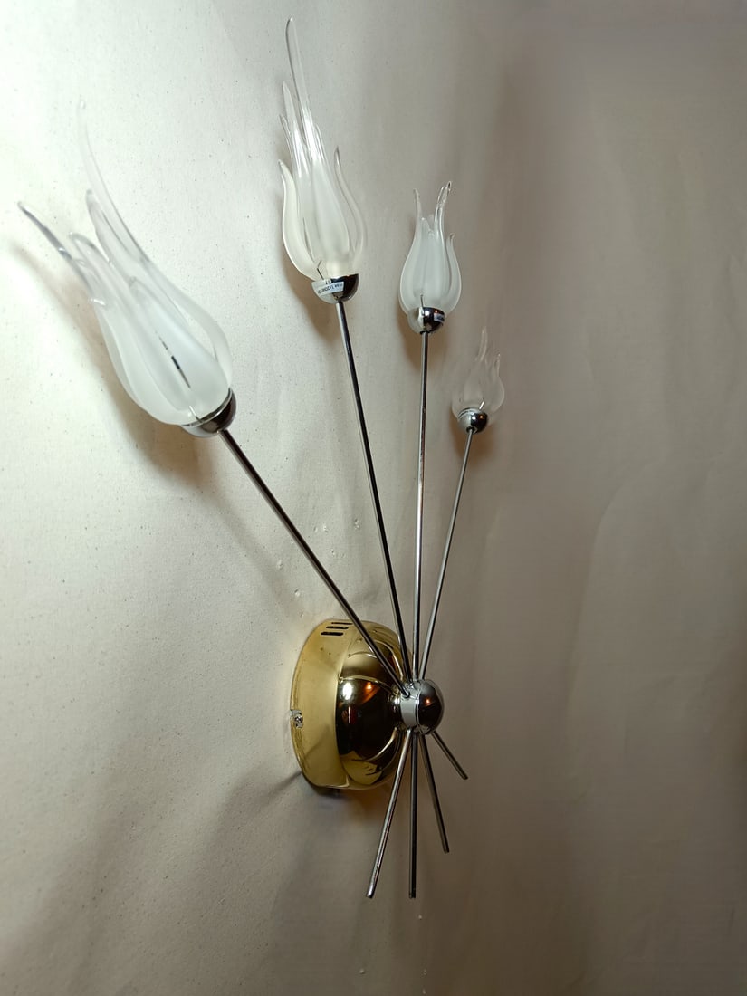 Glass Sconces by Aureliano Toso, 1970s, Set of 2 - 5