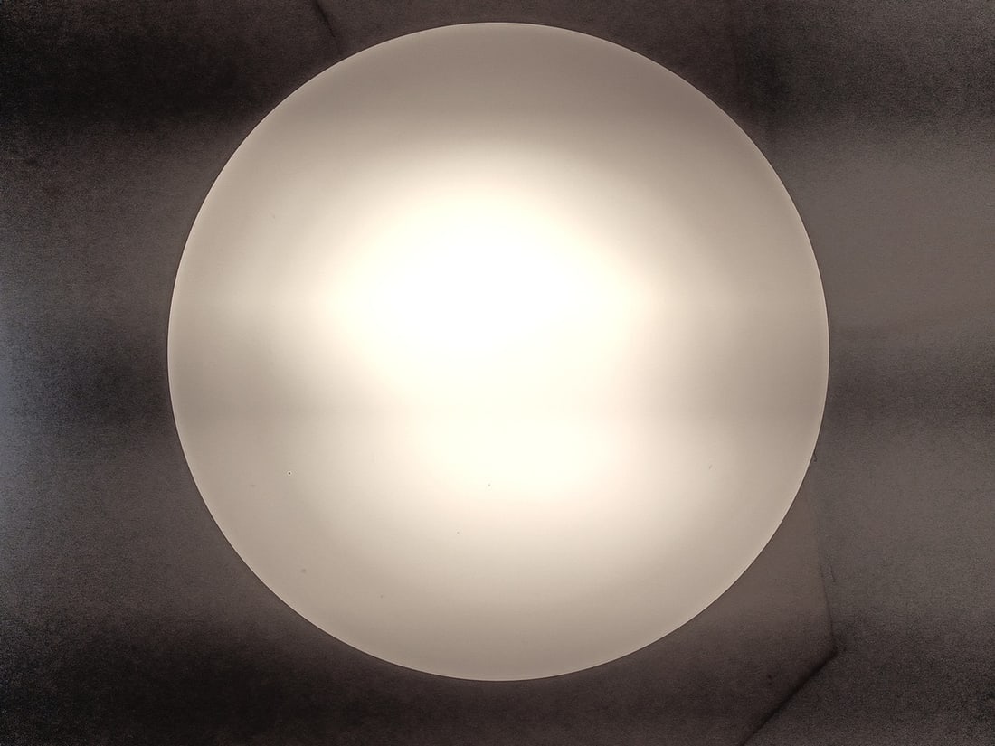 Large Pendant Light in Murano Opaline Glass, 1990s - 4