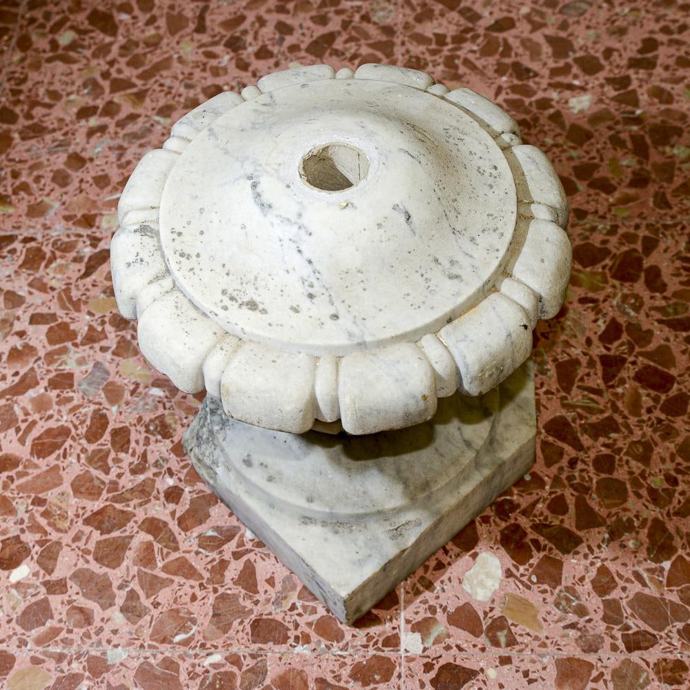 Flower-Shaped Floral Stone Capital, 1890s - 6