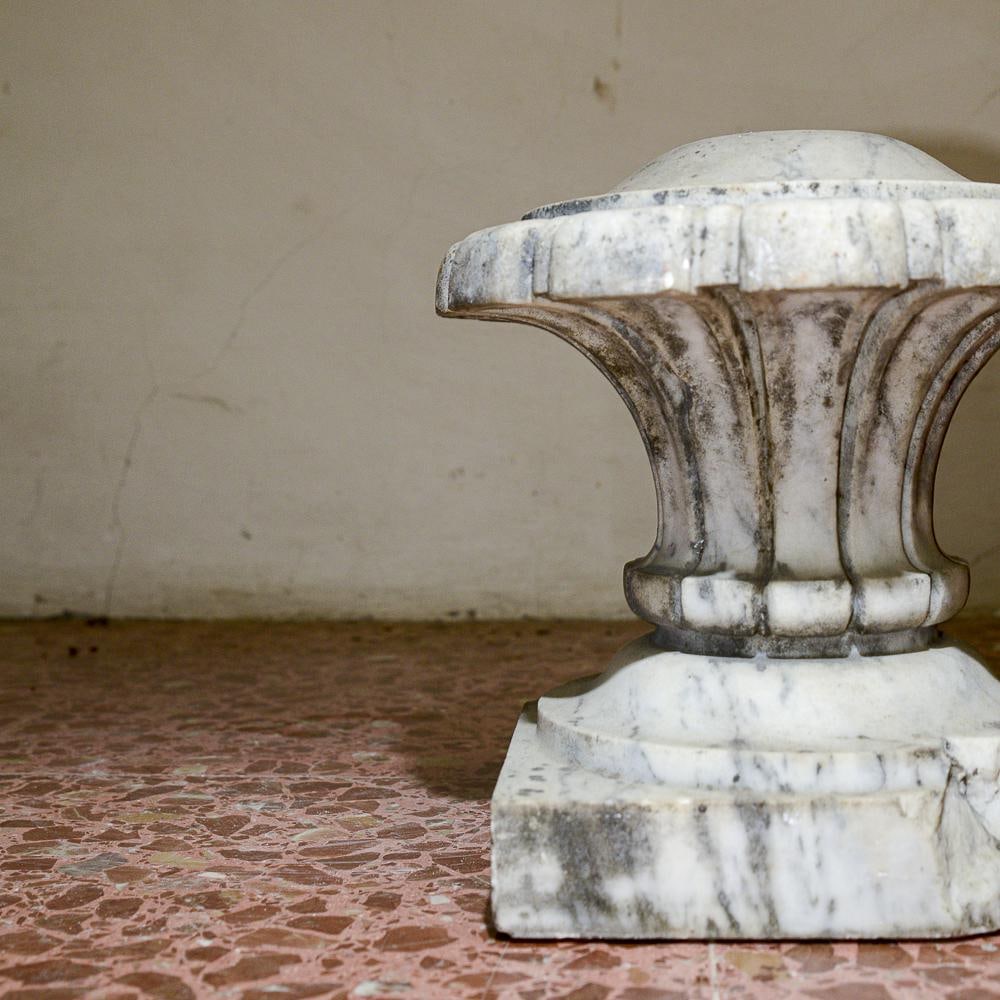 Flower-Shaped Floral Stone Capital, 1890s - 7