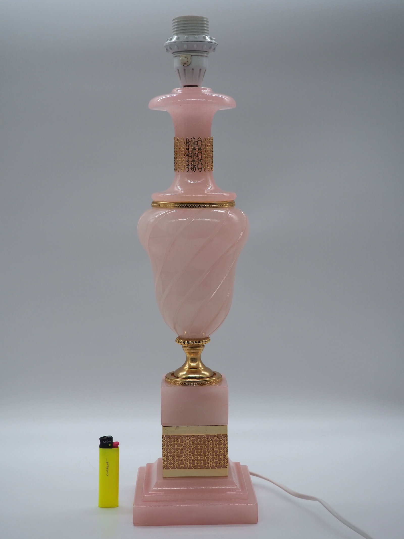 Vintage Italian Alabaster Table Lamp, Italy, 1970s - 3