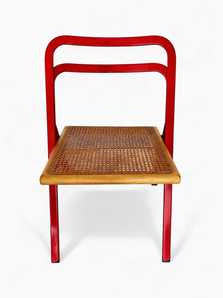 Folding Chair with Viennese Straw by Cattelan for Cidue - 3