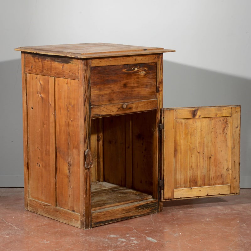 Antique Fir Wood Table, 1890s - 3