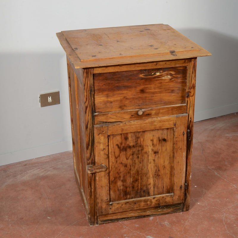 Antique Fir Wood Table, 1890s - 7
