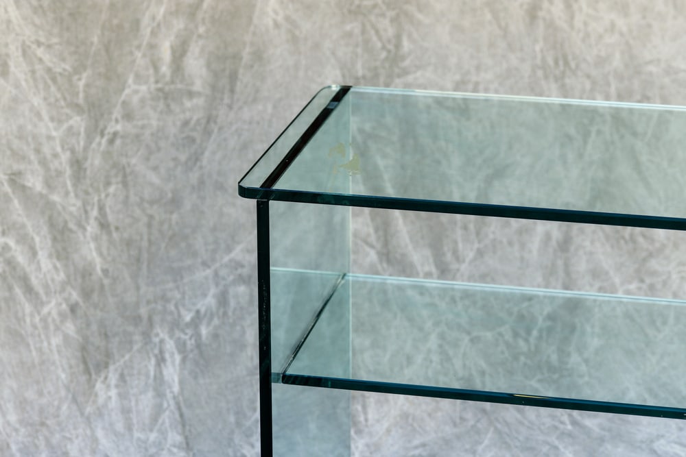 Italian Two Tier Table in Glass from Fontana Arte - 2