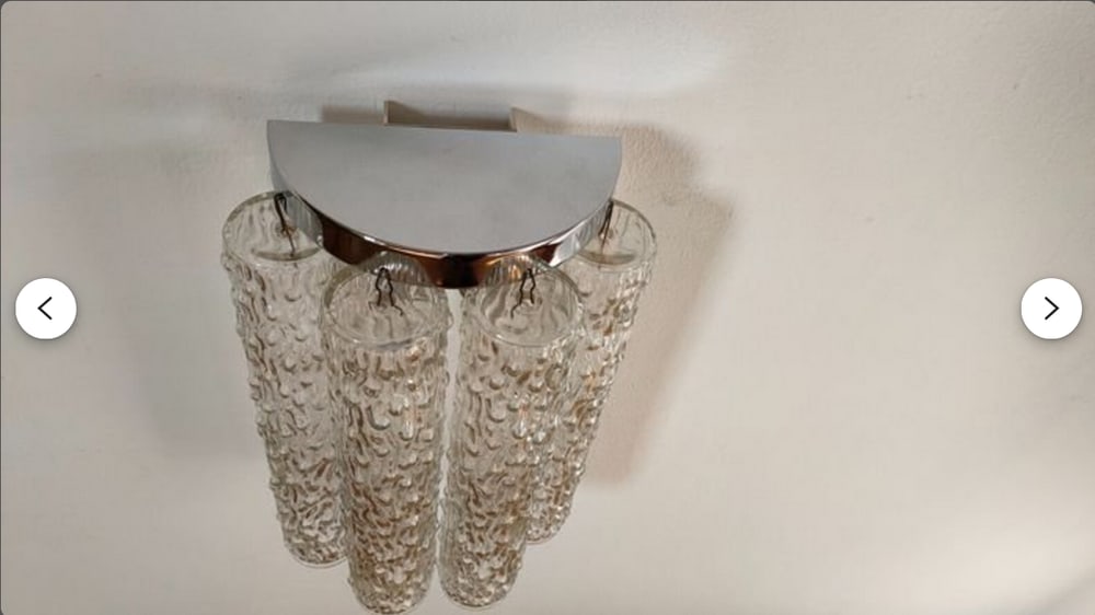 Murano Glass Wall Lights from Venini, Set of 2 - 3