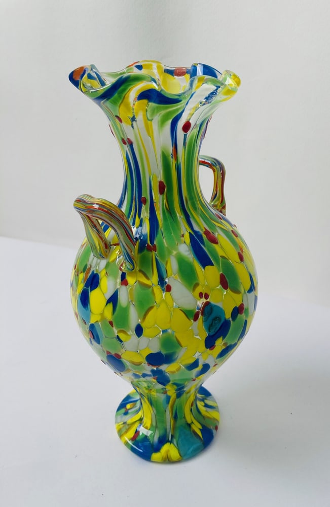 Vintage Murano Glass Amphora from Fratelli Toso, 1970s - 8