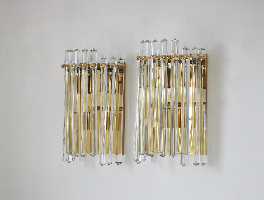 Large Wall Lamps in the style of Venini, Set of 2 - 2