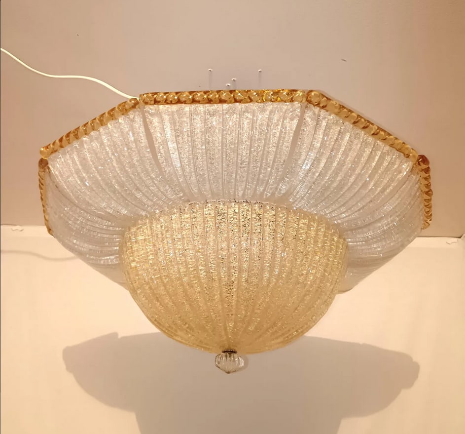 Murano Glass Chandelier from Barovier & Toso, 1960s - 10