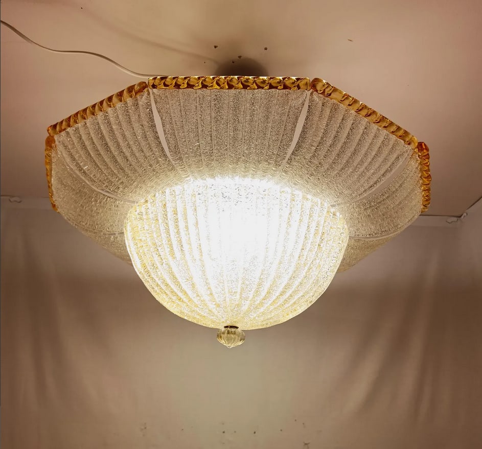 Murano Glass Chandelier from Barovier & Toso, 1960s - 3