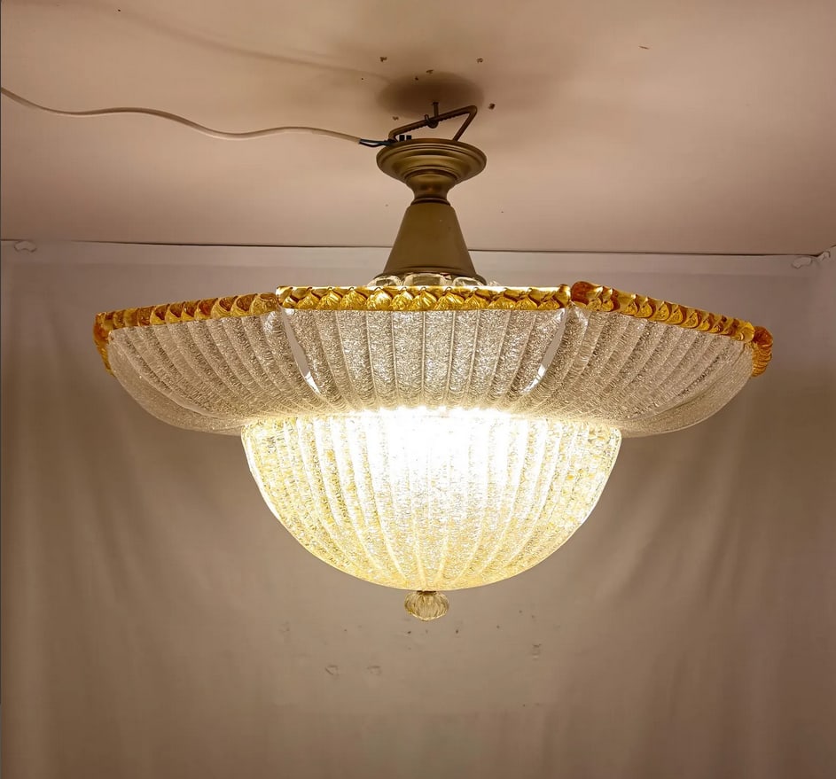 Murano Glass Chandelier from Barovier & Toso, 1960s - 5