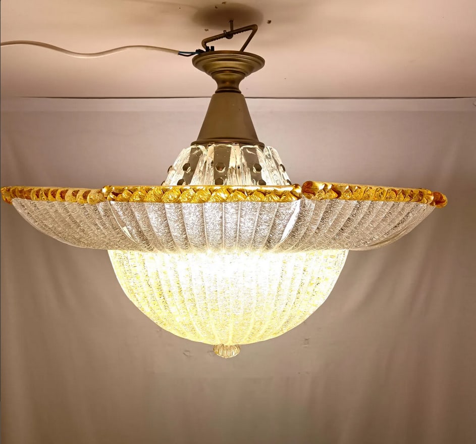 Murano Glass Chandelier from Barovier & Toso, 1960s - 8