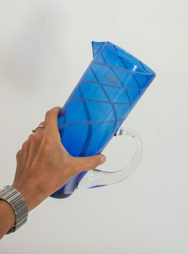 Murano Glasses and Carafe from Ribes, Set of 7 - 2