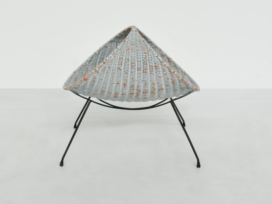 Oval Magazine Rack in Rattan by Graffi for Home Torino - 2