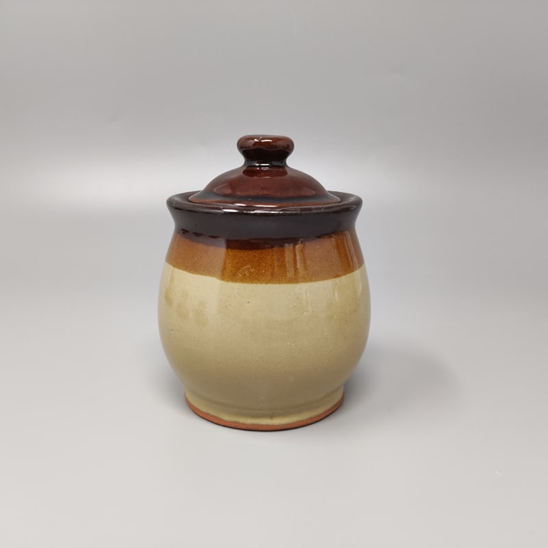 Italian Faenza Ceramic Handmade Coffee Set, 1970s - 4