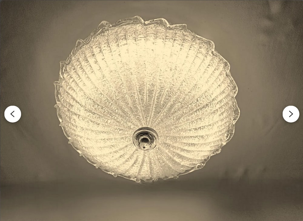 Ceiling Light in Murano Glass from Barovier & Toso - 12