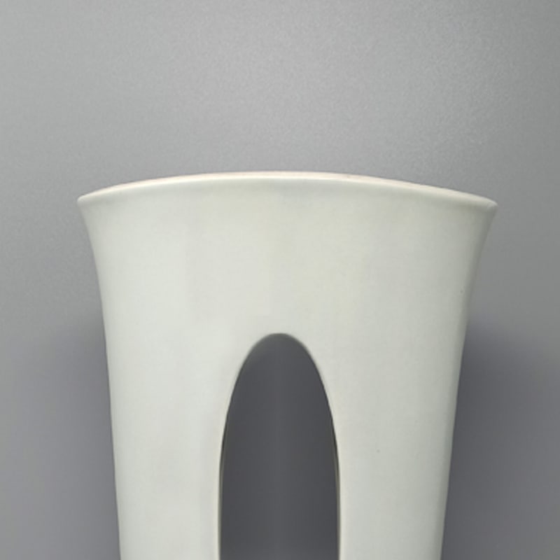 Aqua Green Ceramic Vase, Italy, 1970s - 4