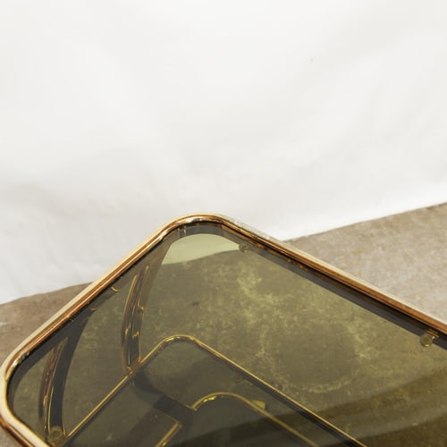 Brass and Smoked Glass Bar Cart attributed to Morex - 12