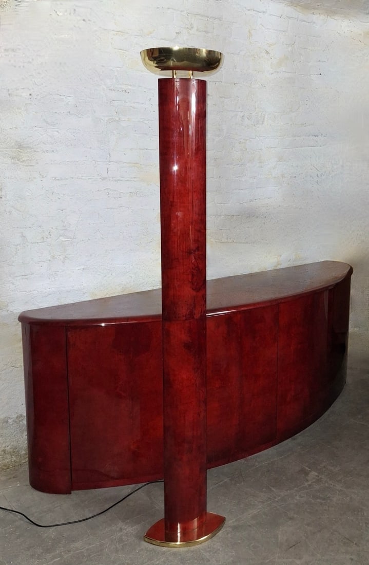 Model 2591 Floor Lamp in Parchment from Aldo Tura - 15