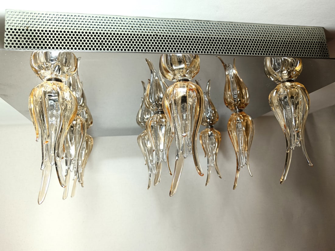 Murano Tulip Glass Ceiling Light by Aureliano Toso - 15