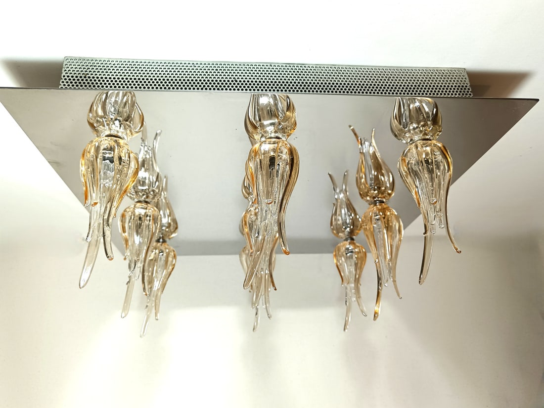 Murano Tulip Glass Ceiling Light by Aureliano Toso - 2