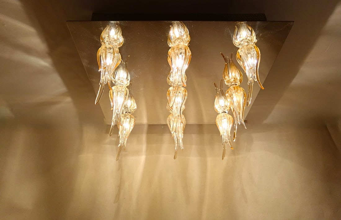 Murano Tulip Glass Ceiling Light by Aureliano Toso - 6
