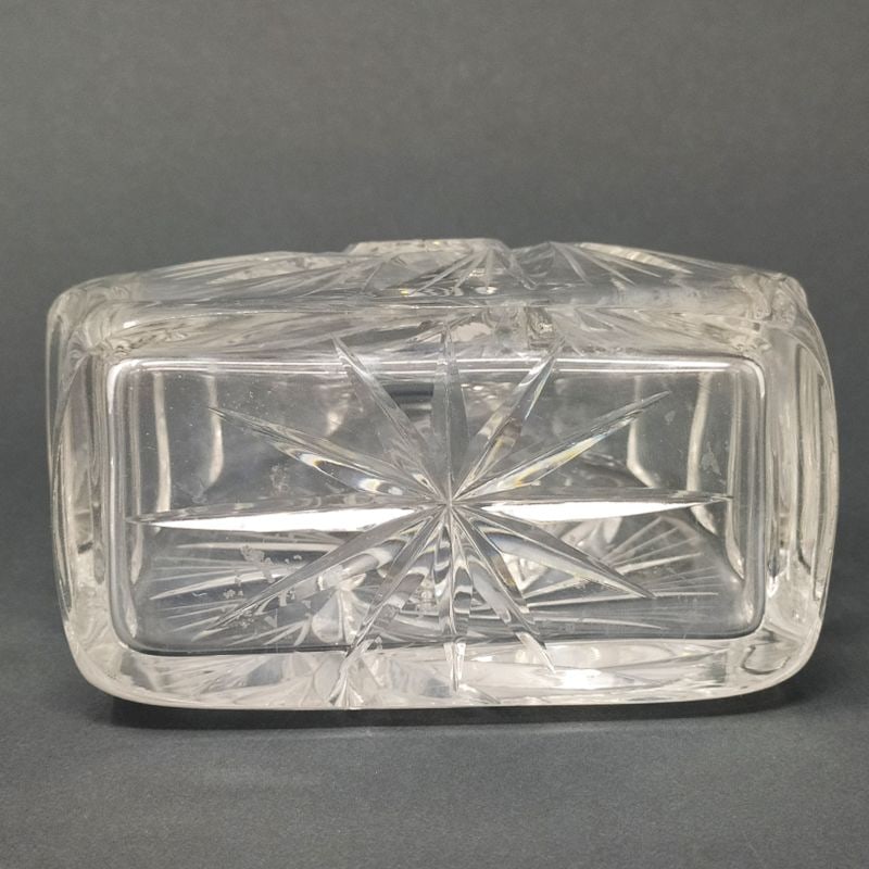 Italian Crystal Decanter and Glasses Set, Set of 7 - 8