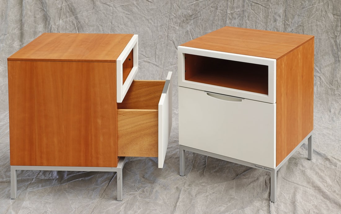 Vintage Nightstands in Wood, Set of 2 - 6
