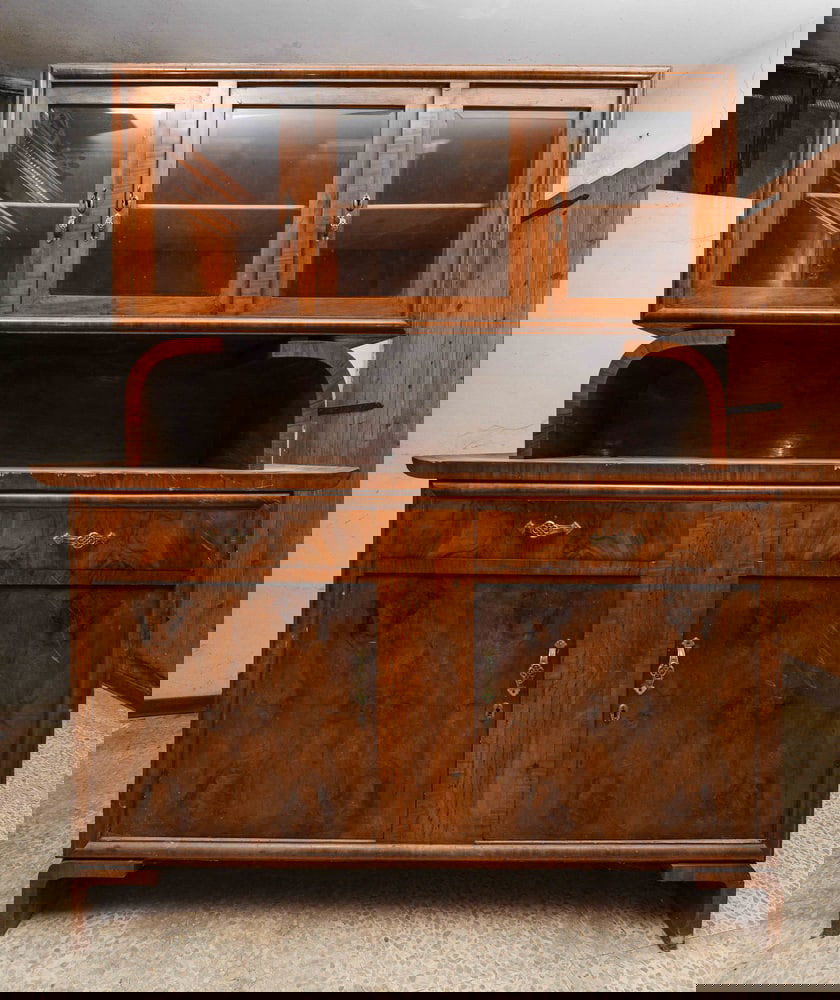 Sideboard with Raised Showcase, 1940s - 12
