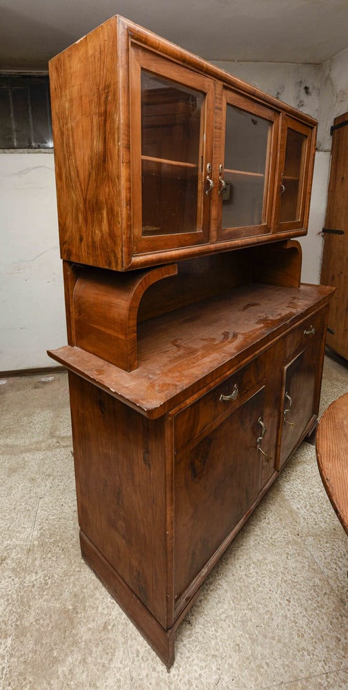 Sideboard with Raised Showcase, 1940s - 16