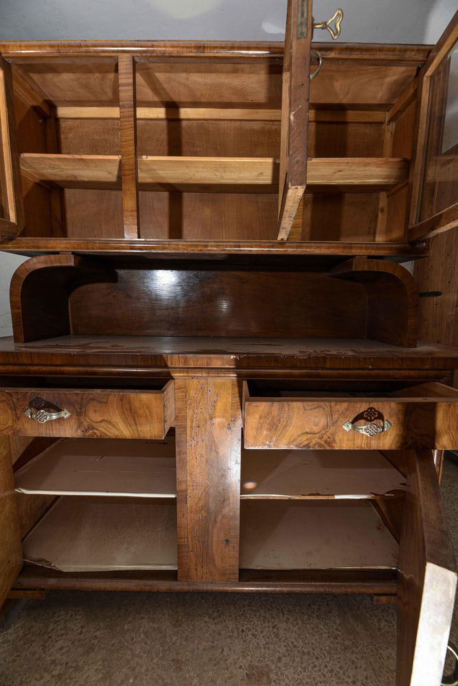 Sideboard with Raised Showcase, 1940s - 19