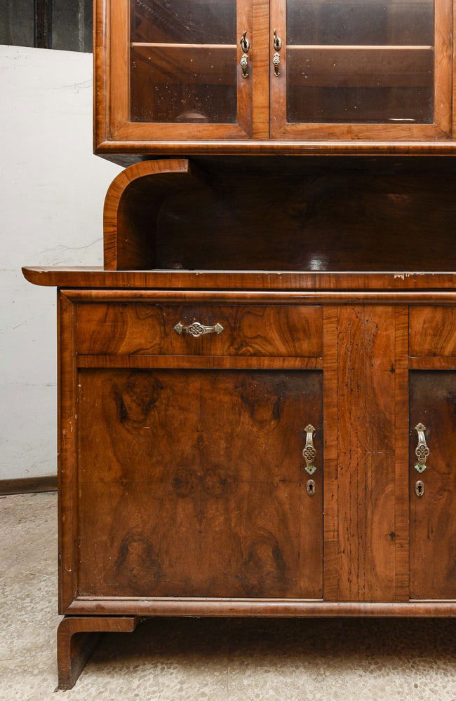 Sideboard with Raised Showcase, 1940s - 6
