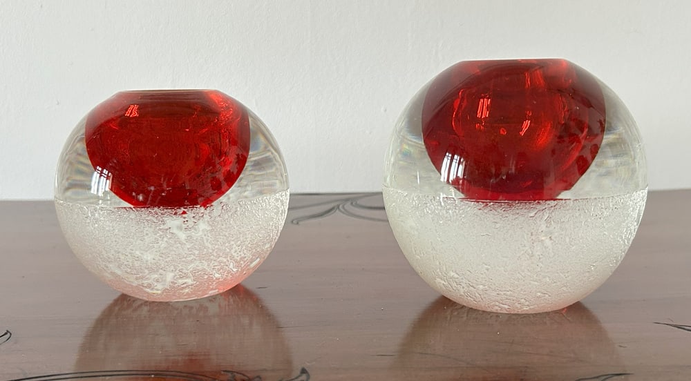 Vases in Glass from Seguso Vetri Darte, 1950s, Set of 2 - 2