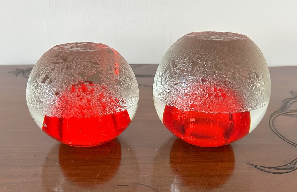 Vases in Glass from Seguso Vetri Darte, 1950s, Set of 2 - 7