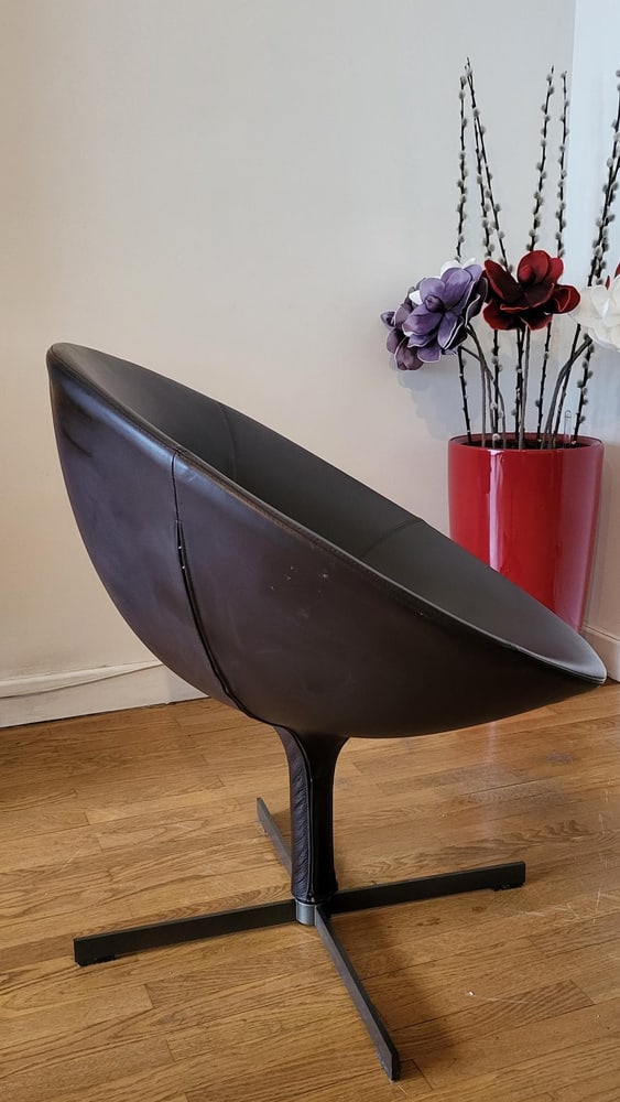 Armchair in Leather by Christophe Pillet for Zanotta - 4