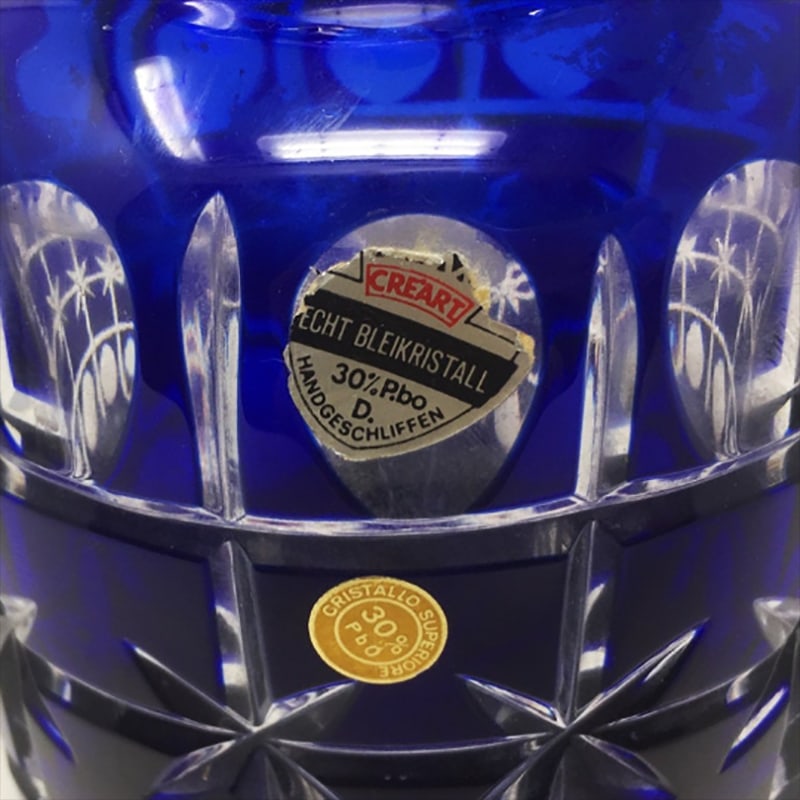 Vintage Italian Blue Vase by Creart, 1960s - 4