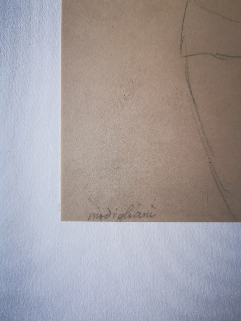 Amedeo Modigliani, Female Portrait, 1959, Lithograph - 4