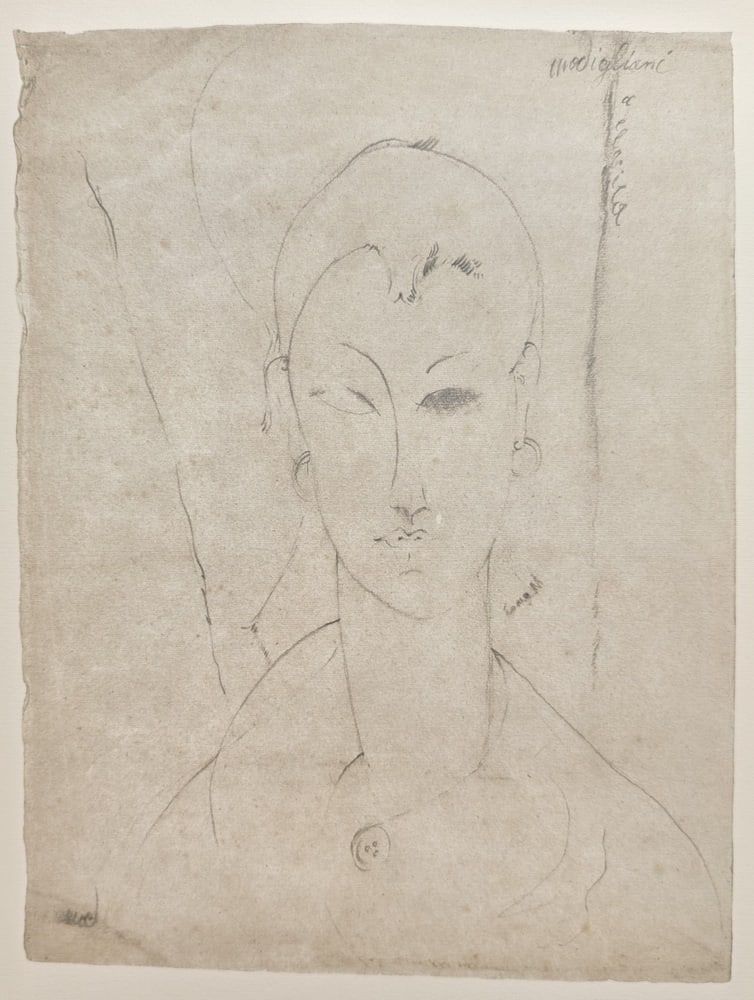 A. Modigliani, Portrait of a Woman, Lithograph - 7
