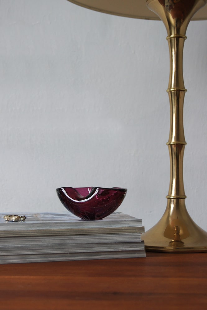 Metallurgical Glass Bowl, Italy, 1970s - 2