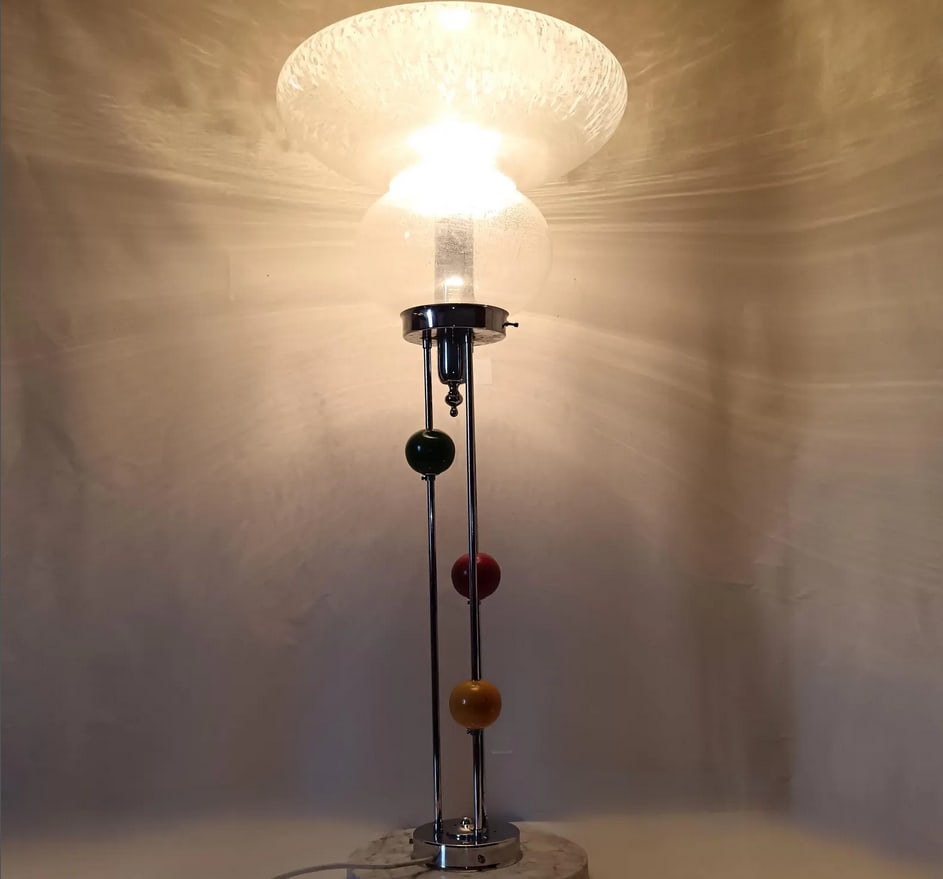 Large Murano Glass Floor Lamp from Mazzega, 1960s - 8