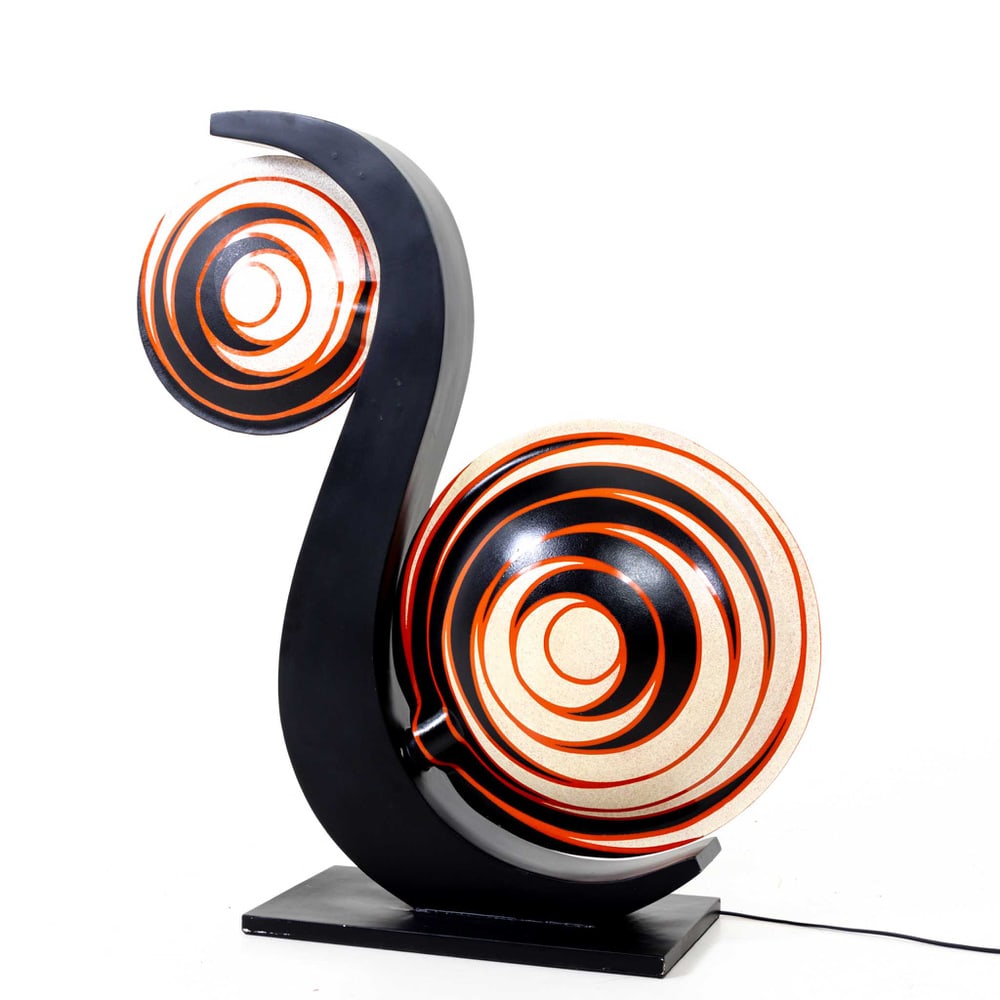 Large Italian Snail Shaped Table Lamp - 5
