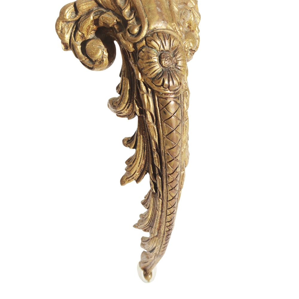 Rococo Table in Gilded Bronze with Marble Top, 1800s - 7