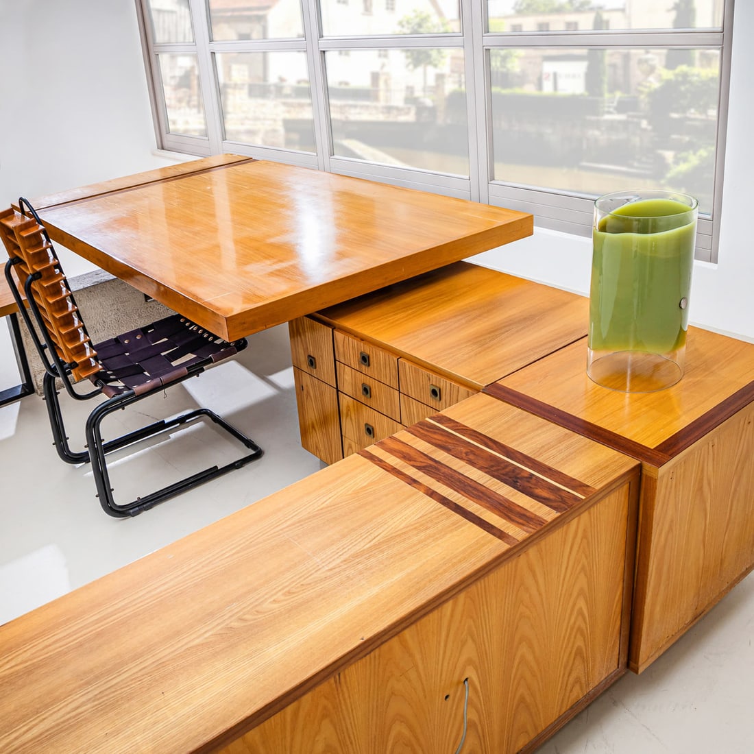 Large U-Shaped Executive Desk, Italy, 1960s - 10