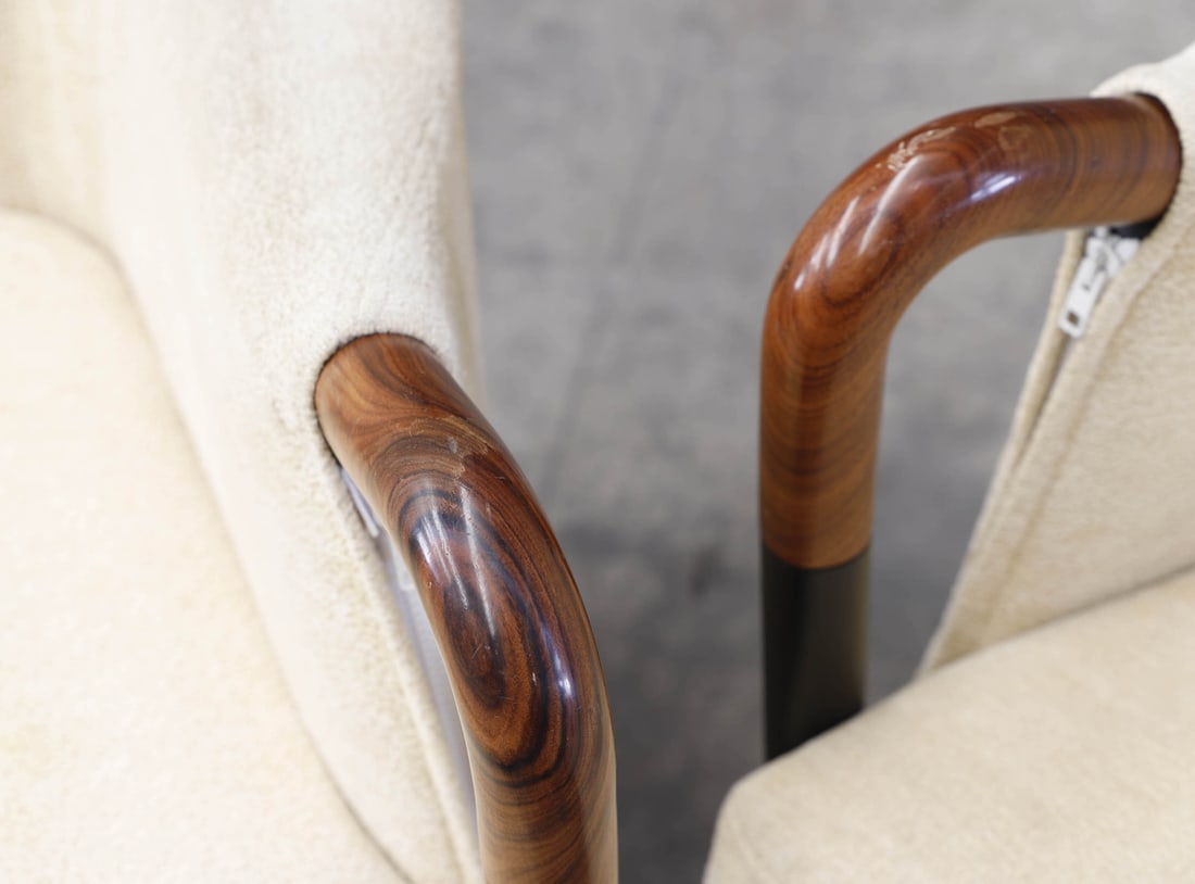 Set of Wing Armchairs by Umberto Asnago for Giorgetti - 2