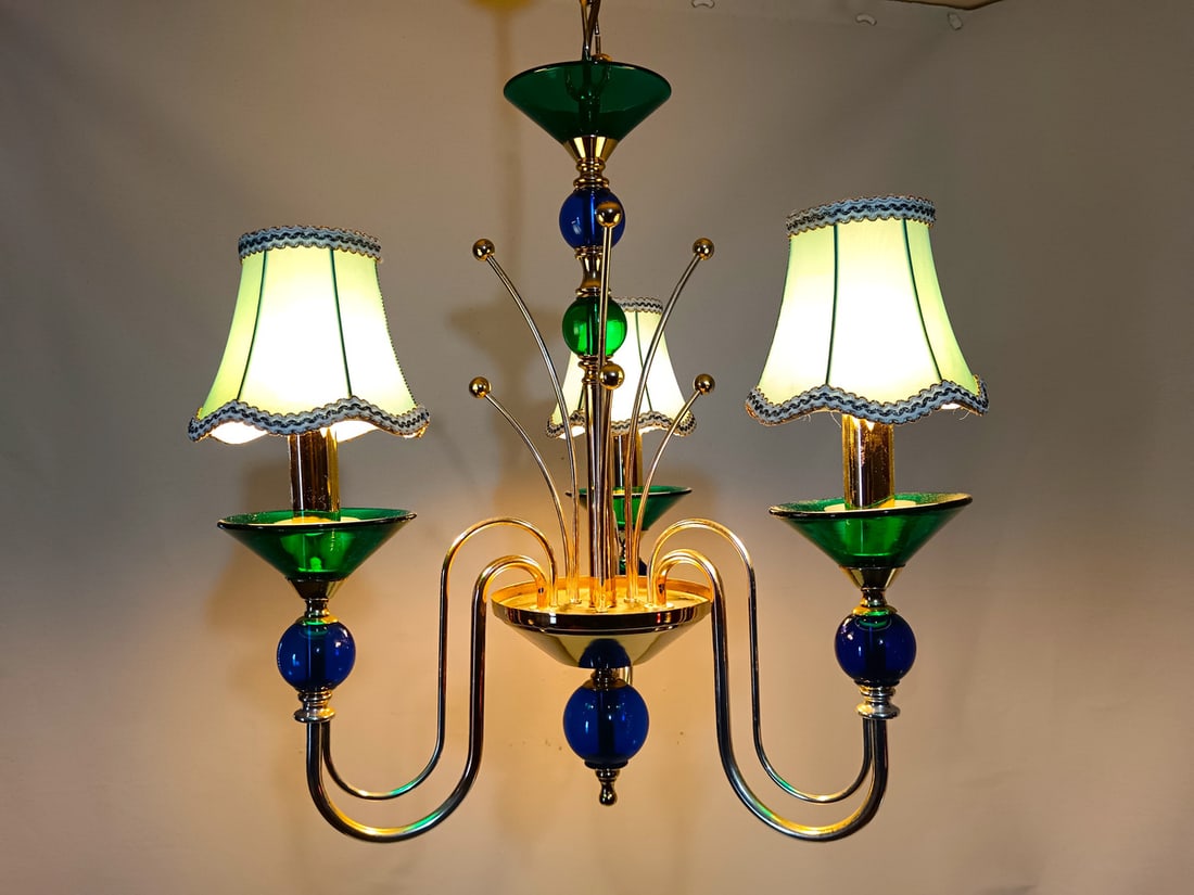 Vintage Chandelier in Murano Glass from Seguso, 1980s - 3