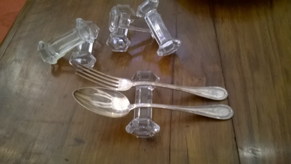 Italian Glass Cutlery Set, 1920s, Set of 6 - 3